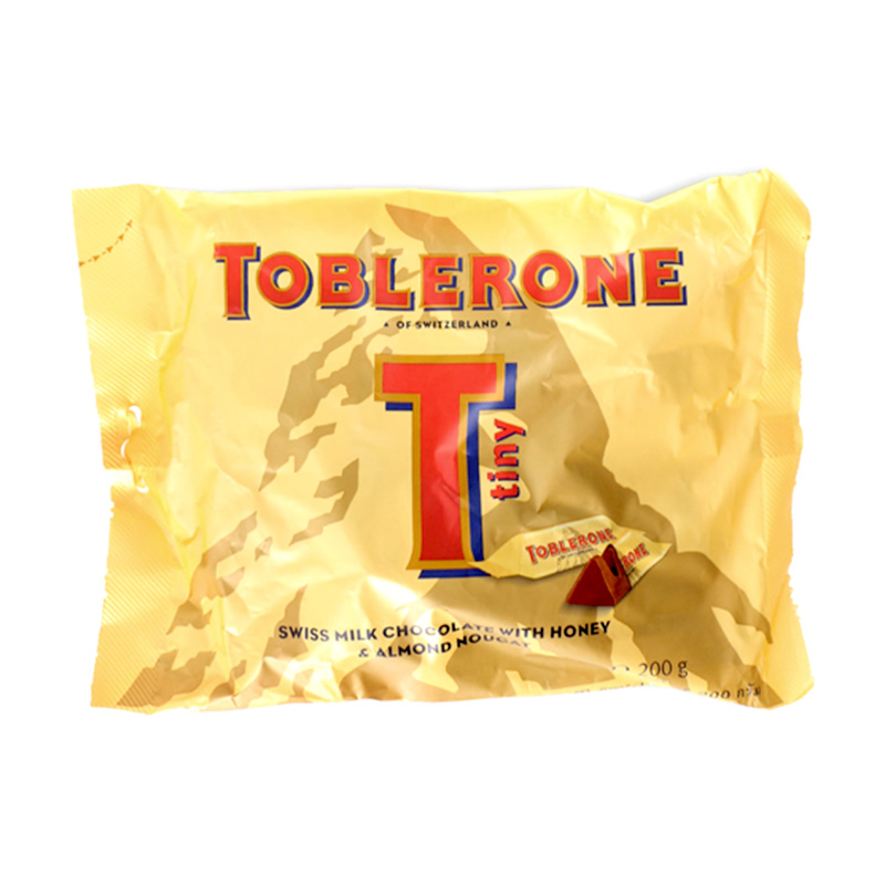 トブラローネ タイニー 8g×25個 個包装 ミルクバッグ ホワイトバッグ チョコレート TOBLERONE スイスみやげ スイス土産 輸入菓子 夏季クール｜ec-tokoplus｜02
