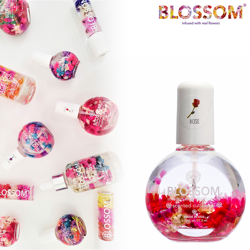 ハワイ お土産 BLOSSOM ブロッサム ネイルオイル ネイルトリートメント キューティクルオイル フラワー ローズ 27.3ml ROSE バラ  薔薇 海外 輸入雑貨