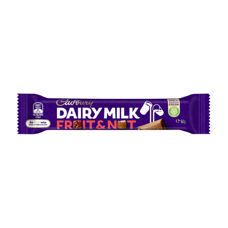 キャドバリー デイリーミルク 50g×1個 ミルクチョコレート フルーツ＆ナッツ Cadbury 王室御用達 イギリスみやげ イギリス土産 輸入菓子 夏季クール｜ec-tokoplus｜03