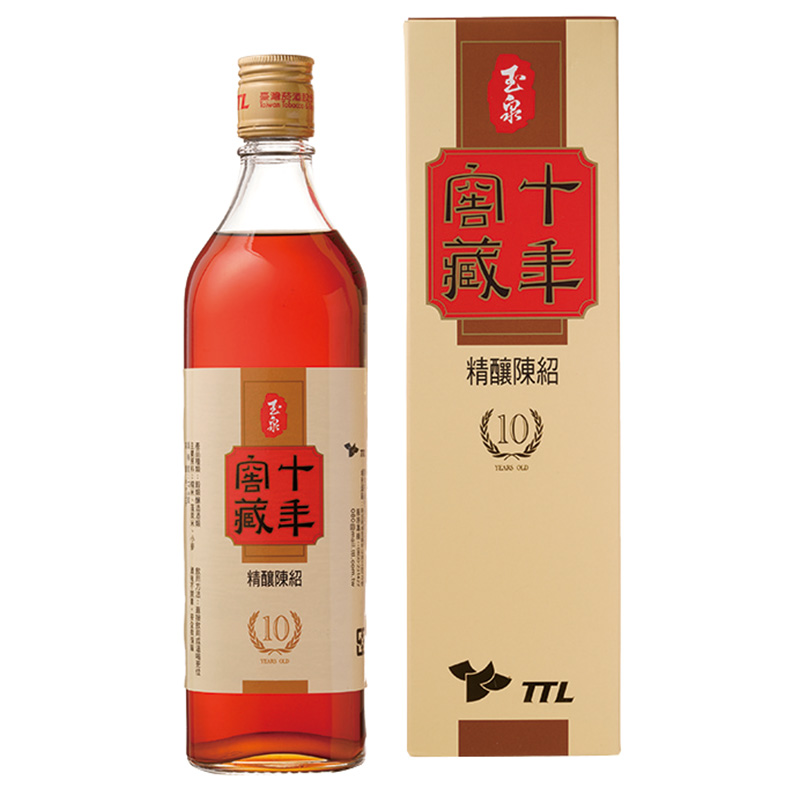 TTL 台湾10年窖蔵精醸陳年紹興酒（玉泉) 600ml 専用箱入り 中国酒 17.5