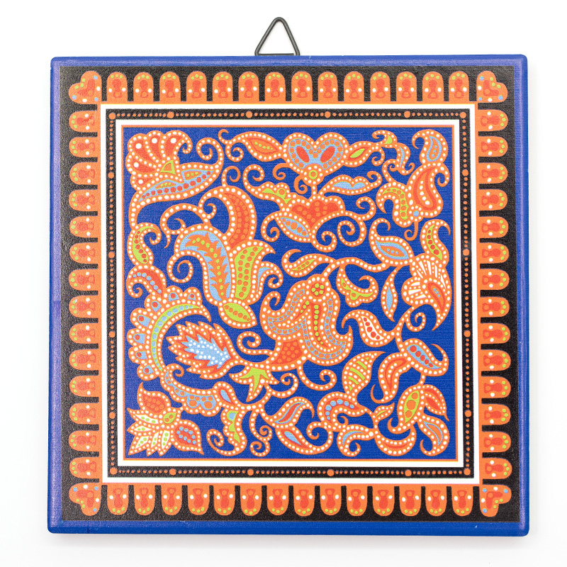 Batik バティック 鍋敷き 15cm なべしき フック付き SINGAPORE シンガポールみやげ シンガポール土産 筆記具 海外おみやげ 輸入雑貨
