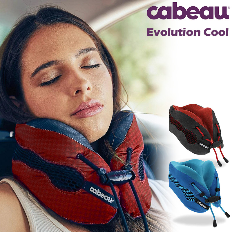 Cabeau Evolution Cool カブー エボリューションクール トラベルネックピロー 旅行用首枕 エヴォリューション 携帯まくら 低反発  折り畳み 仮眠 飛行機 安眠