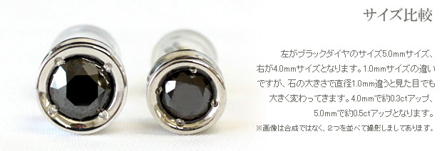 ピアス ダイヤピアス ブラックダイヤ 18金 18k K18 メンズピアス