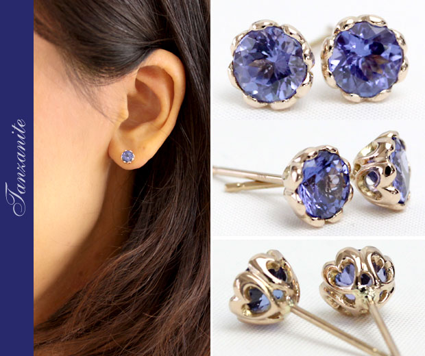 ピアス レデイース タンザナイト 18金 18k K18 ゴールド ゾイサイト 5.0mm フラワーハート : pe131-tanzanite :  ジュエリーエクセレンテ - 通販 - Yahoo!ショッピング