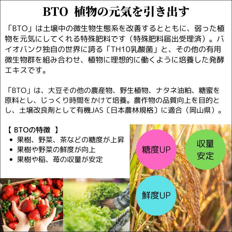 BTO（A）植物 元気 土壌活性 農業用 土壌改良剤 土壌改良材 稲 野菜
