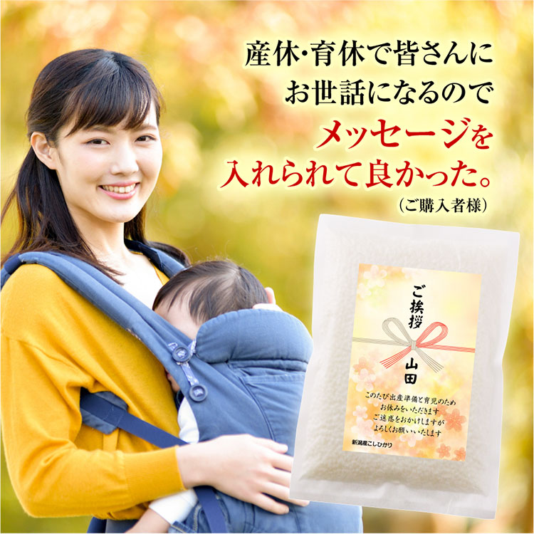 コシヒカリ 米 ギフト 産休 挨拶 プチギフト お米 5個から承り
