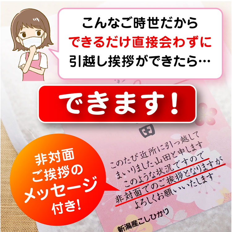 郵便受けやポストへ入れてご挨拶するお米 非対面 引っ越し 挨拶 5個から承ります 米 新潟産コシヒカリ 2合 真空 コロナ 投函 引越し 2gou Yu 02 お米の挨拶ギフト 越後のこめ匠 通販 Yahoo ショッピング