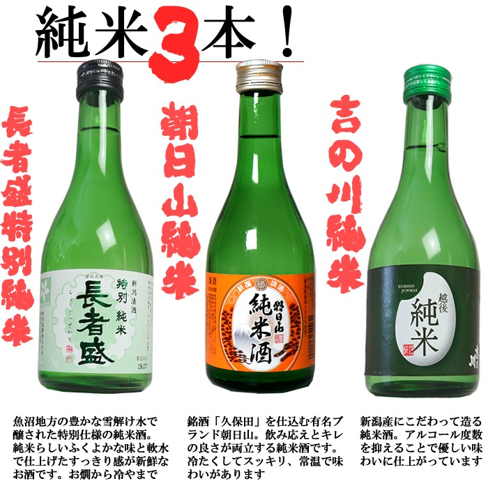 日本酒 飲み比べ セット ミニ ギフト 新潟 酒蔵めぐり300ml×12本