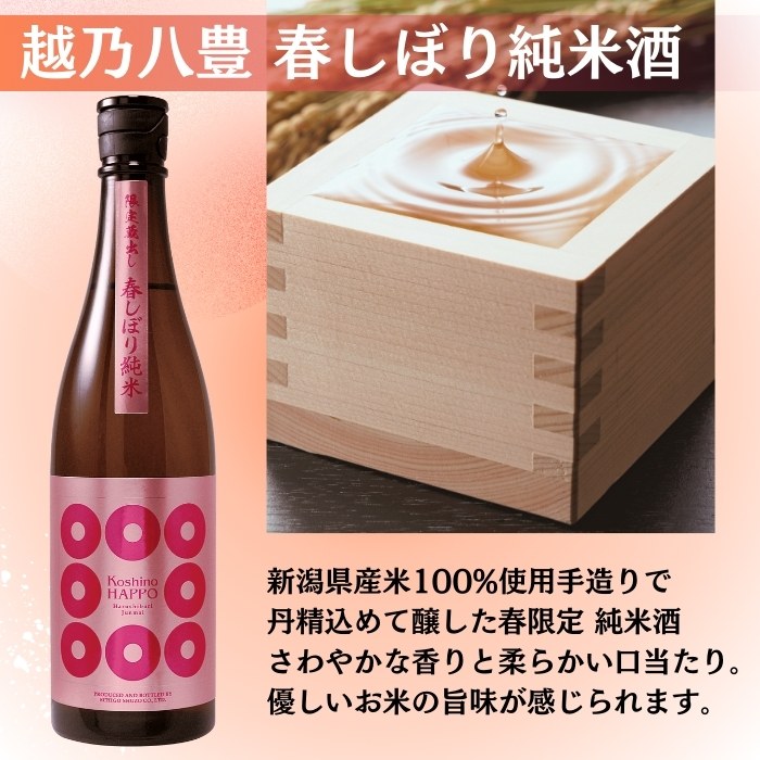 (春限定)日本酒 純米酒 春しぼり 飲み比べセット 720ml 2本 越乃中川純米生貯 越乃八豊春しぼり | ブランド登録なし | 02