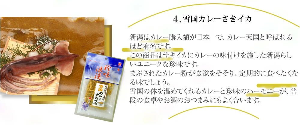 雪国カレーさきイカ