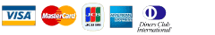 VISA MASTER JCB AMEX Diners