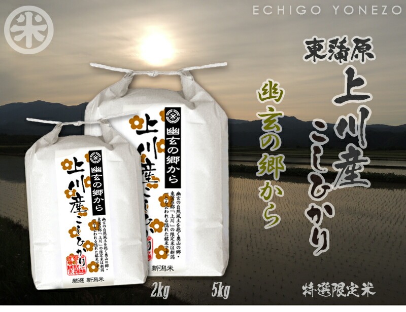 コシヒカリ 新潟米 令和7年産 東蒲原 上川産コシヒカリ 幽玄の郷 高地