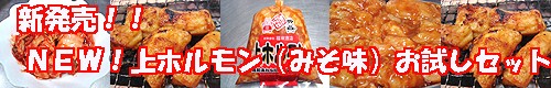 新発売！新上ホルモン（みそ味）お試しセット