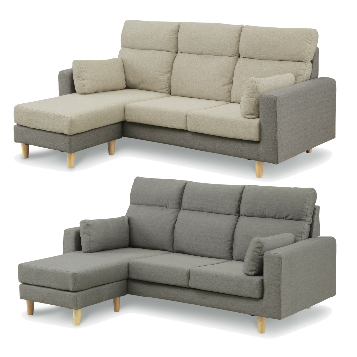 ソファー ソファ おしゃれ 3人掛け L字 三人掛け 北欧 ファブリック カウチソファ ファブリック 北欧 3人掛け L字 おしゃれ ソファー