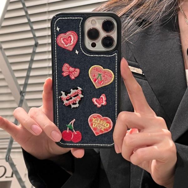 蝶と花の象嵌 木製アクセサリーケース　韓国 スマホケース iphone15 ケース iphone14 韓国 iphone13 iphone12 携帯