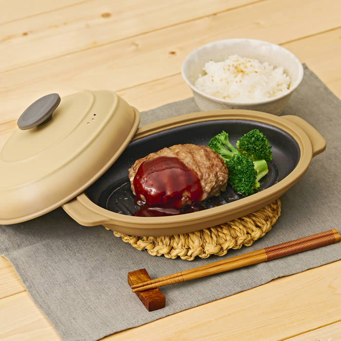 電子レンジ 調理器（DOSHISHA／グリルパン）｜鍋、グリル｜調理器具