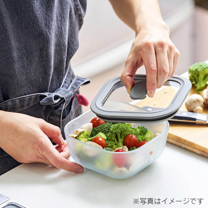 evercook エバークック ガラス製電子レンジ調理器具スクエア型Lサイズ