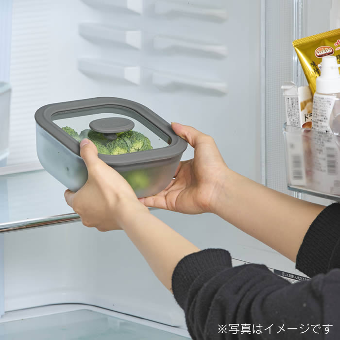 evercook エバークック ガラス製電子レンジ調理器具スクエア型Mサイズ
