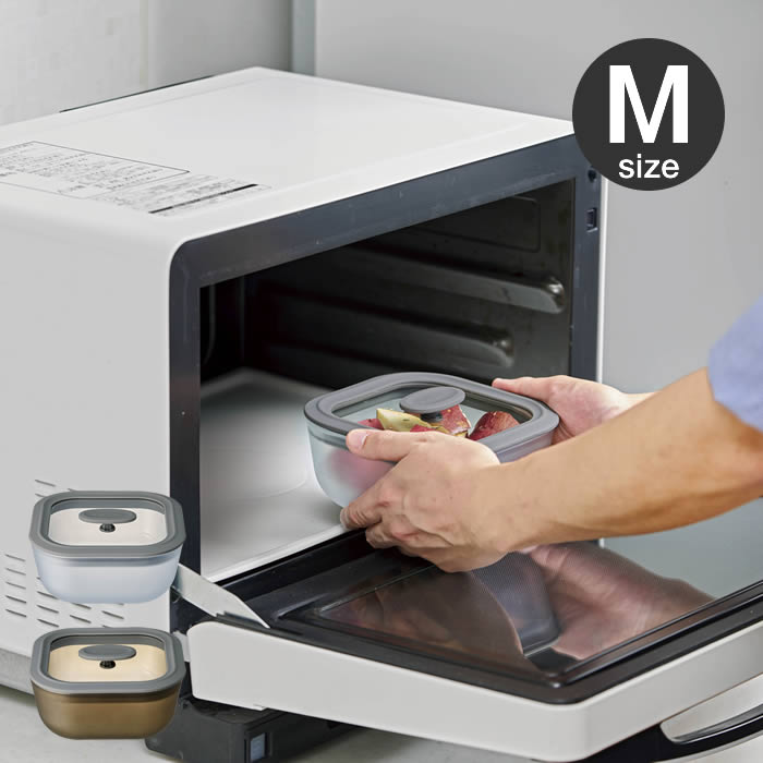 evercook エバークック ガラス製電子レンジ調理器具スクエア型Mサイズ