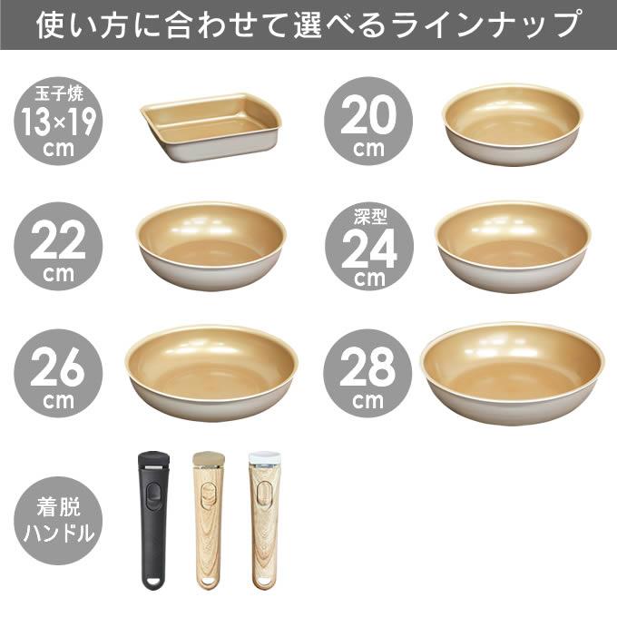 evercook 選べるエバークック 着脱式専用 IH・ガス対応 フライパン28cm グレージュ EIDFP28GRG ドウシシャ |  | 06
