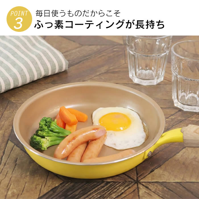evercook エバークック IH対応 玉子焼 13×18cm メロウイエロー