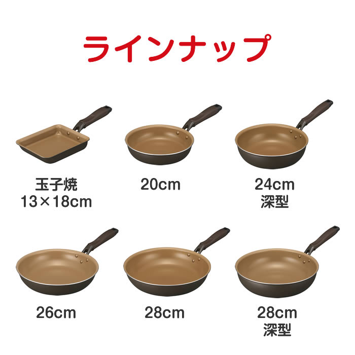 金のゴリラのひと磨き フライパン26cm KGRFP26BR ドウシシャ