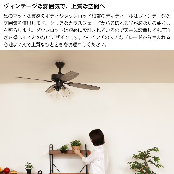 JAVALO ELF VINTAGE Collection シーリングファン : エクリティ - 通販