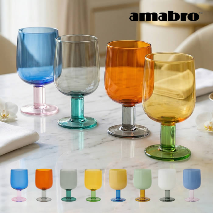 amabro（アマブロ） TWO TONE WINE GLASS ワイングラス 1868 1869 1870