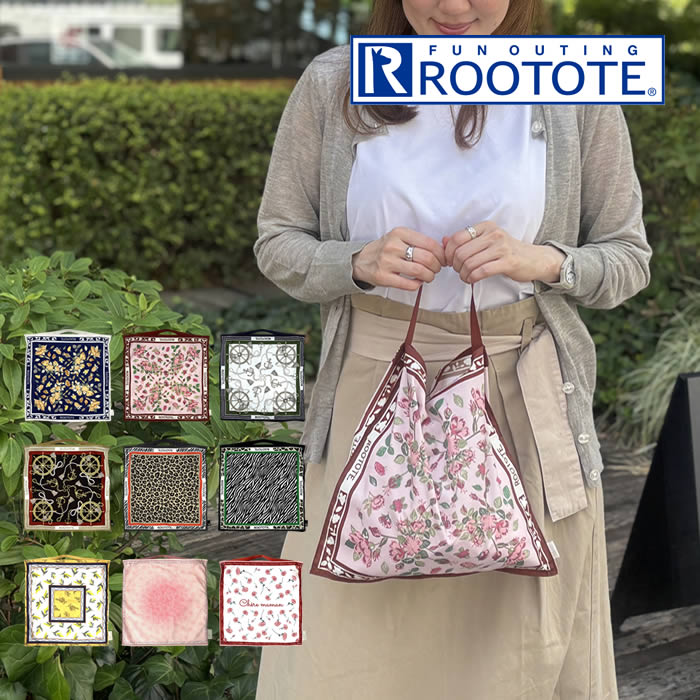 ROOTOTE ルートート LT TABLO32-A スカーフバッグ Flower-NVY 367601 367602 367603 367604 367605 367606 ルートート / メール便で送料無料