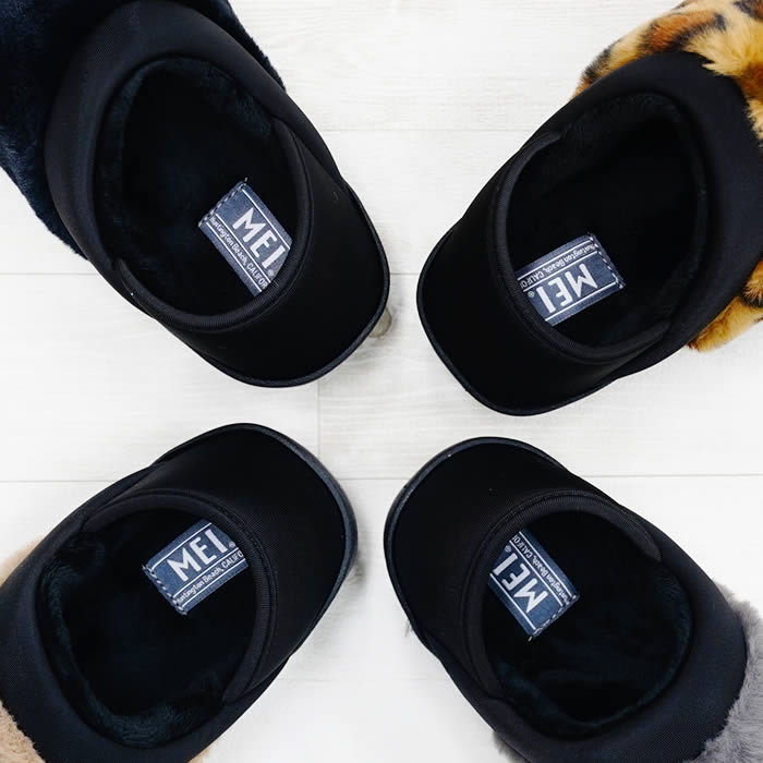 MEI メイ FUR MOC 踵が踏める 2way モックシューズ レディース