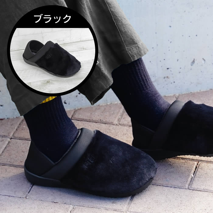MEI（メイ） FUR MOC 踵が踏める 2way モックシューズ レディース