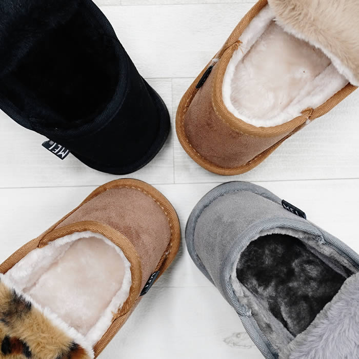 MEI（メイ） FUR MOCCASIN 踵が踏める 2way スリッポン シューズ