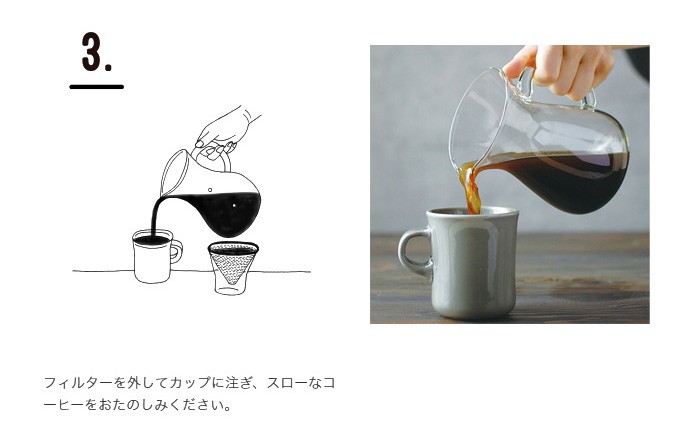 KINTO キントー コーヒーカラフェセット ステンレス 300ml SLOW COFFEE 