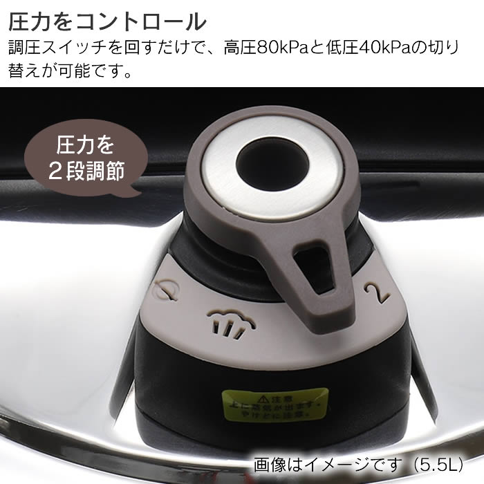 ワンダーシェフ フルーム片手圧力鍋3L YCSA30F : エクリティ - 通販
