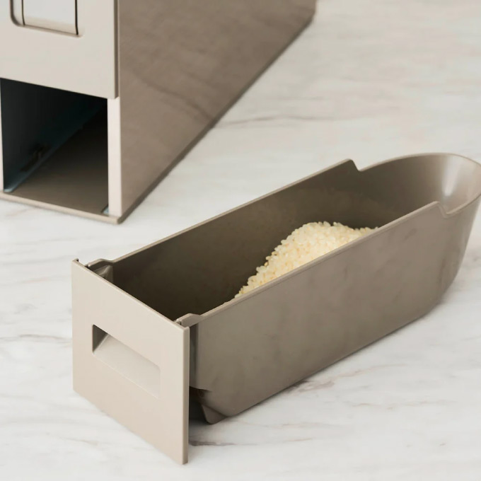 エムケー精工 スリム米びつ（12kgタイプ） シャンパンゴールド RCY