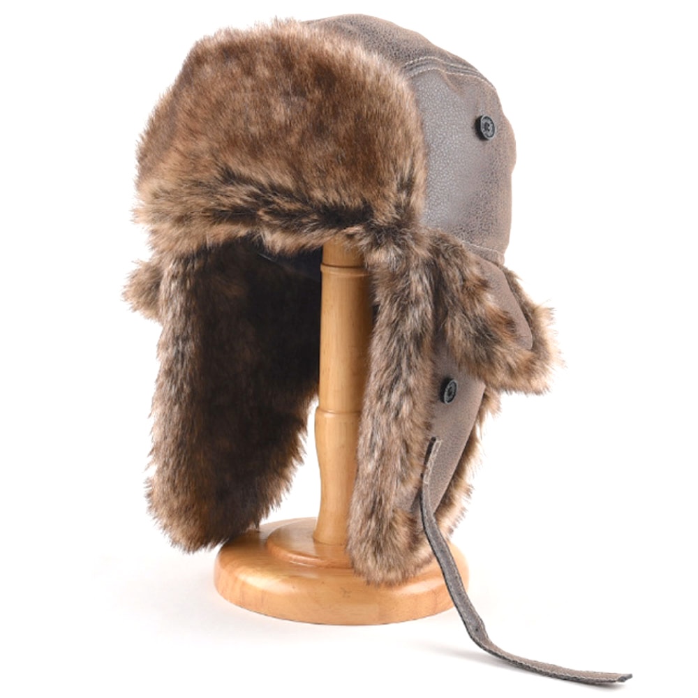 帽子 防寒 ボンバーハット ボア起毛 耳当て付き フライトキャップ