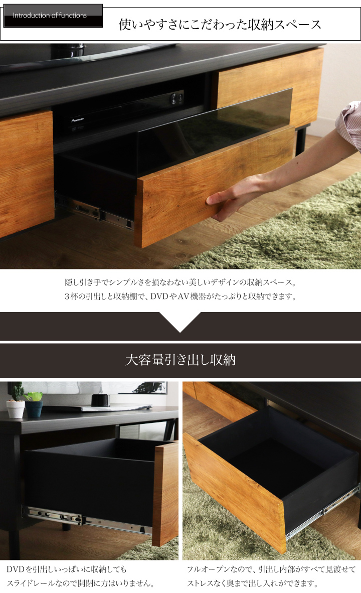 テレビボード 180 ローボード ヴィンテージ風 幅180 おしゃれ テレビ台