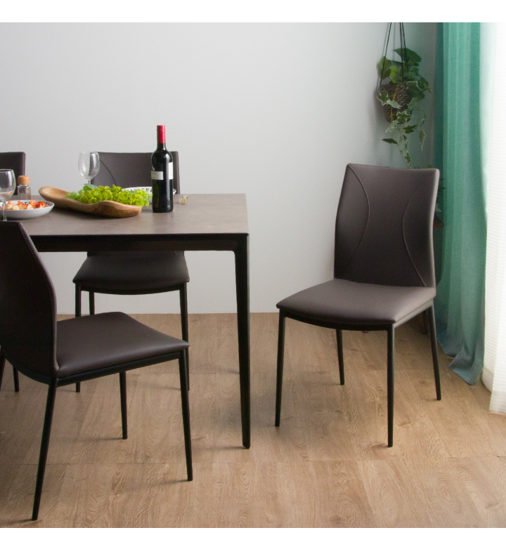 ダイニングチェア 2脚セット チェア 合成皮革 フェイクレザー おしゃれ