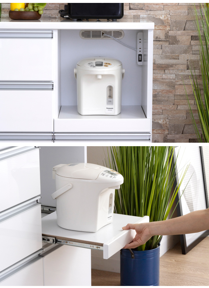 キッチンカウンター カウンターキッチン 幅90 ホワイト 白 おしゃれ