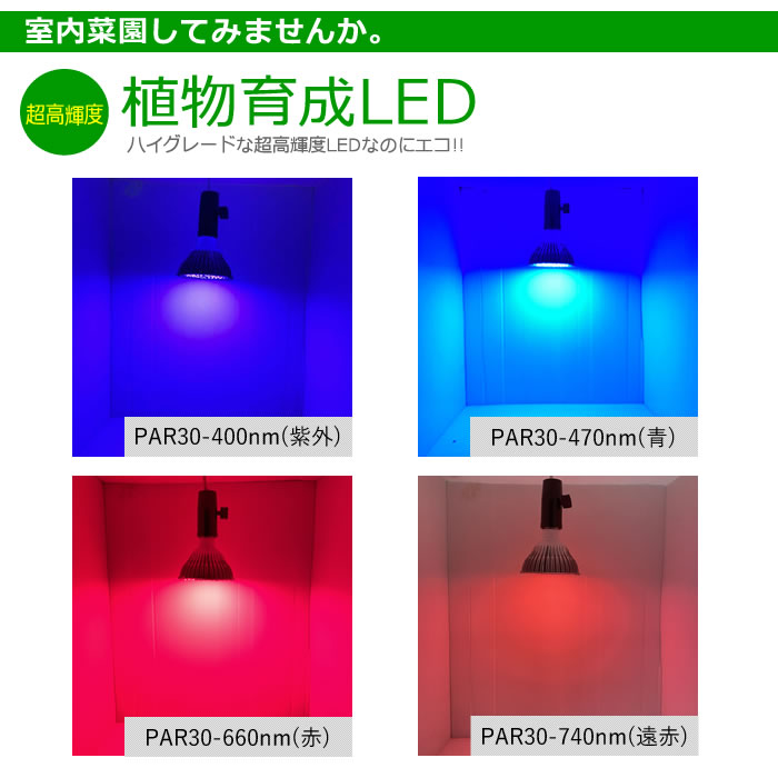 ハイグレードな超高輝度植物育成LED
