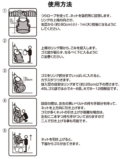 イノベックス ゴミ集積所向け トックリカラスネット 小 tokkuri-01