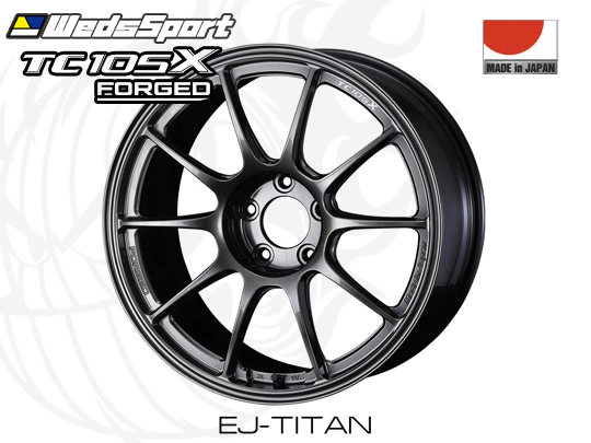 WedsSport TC105X FORGED EJ-TI 17インチ×7.5J +44 5H-100 φ65