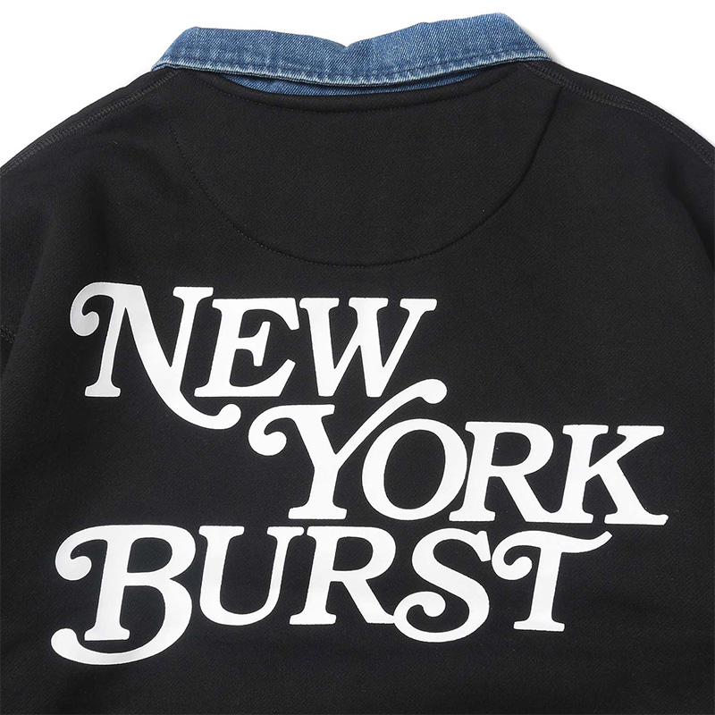 ニューヨークバースト NEW YORK BURST ロゴ ハーフジップスウェット