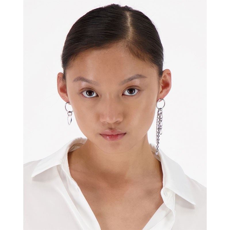 JUSTINE CLENQUET シルバー&パープルSina ピアス Justine Clenquet (ジュスティーヌ クランケ) 商品一覧 | ピアス