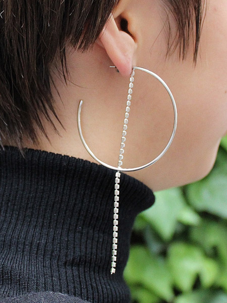 ジュスティーヌ クランケ JUSTINE CLENQUET フープピアス レディース ニッケルフリー スワロフスキー シルバー MILLA  EARRINGS -SILVER- : in-rl-milla : BAGS'GROOVE - 通販 - Yahoo!ショッピング