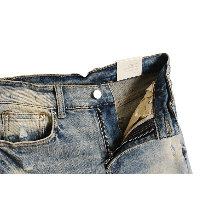 mnml(ミニマル)/ X165 PAISLEY STRETCH DENIM -BLACK- | WALKIN