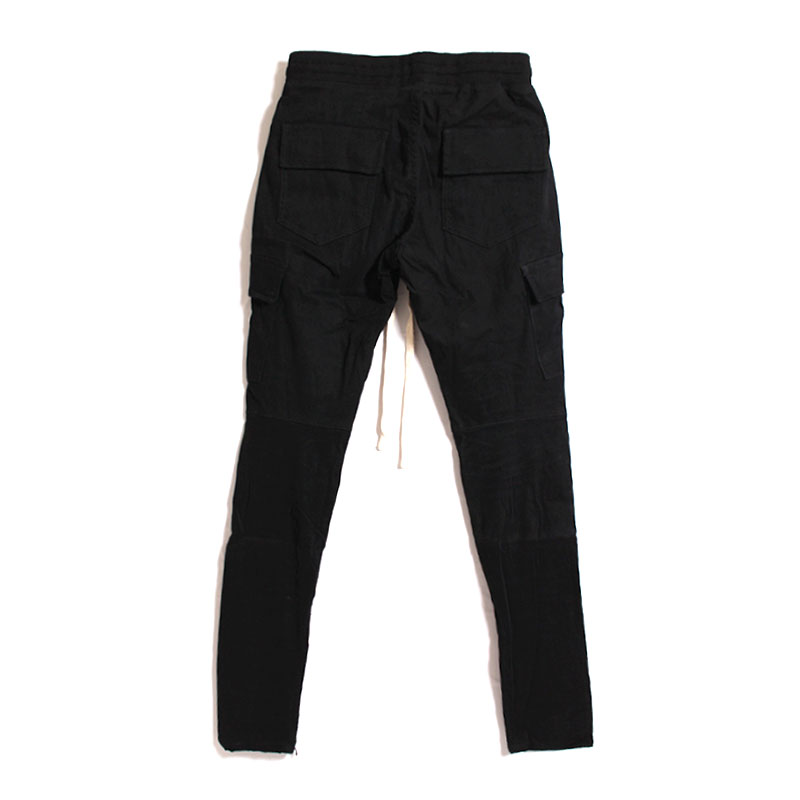 腰履きUK drill mnml ストレッチ有りジッパーカーゴパンツ L mnml ミニマル ストレッチ カーゴパンツ ブラック CARGO