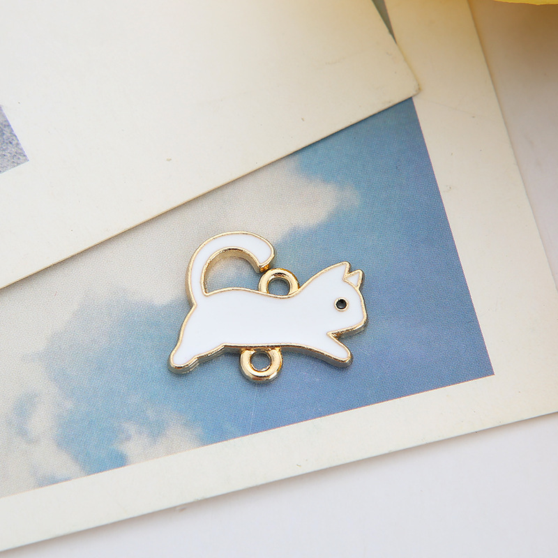 2ケ】魚骨 猫 ねこ チャーム バッグ キーホルダー マスク 金具