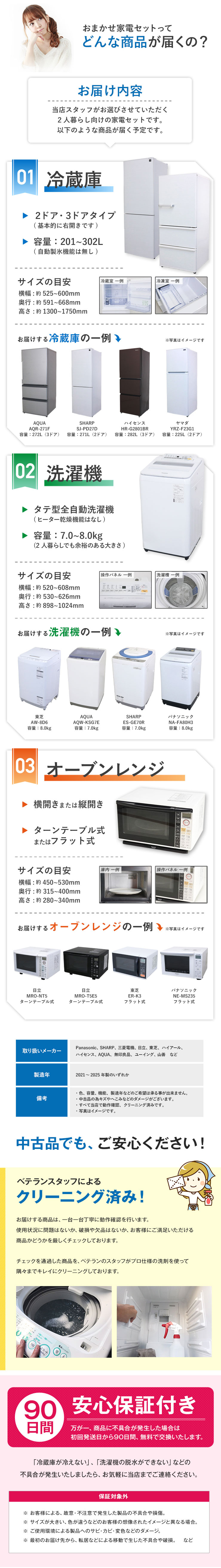 SHARP（シャープ） 中古家電セット 二人暮らし 3点セット 冷蔵庫 洗濯