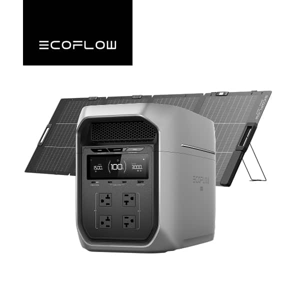 ECOFLOW ポータブル電源 大容量 DELTA 3 Max Plus+220W軽量両面